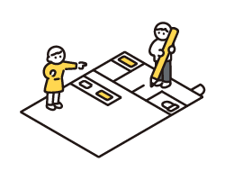 作図可能な図面用イラスト